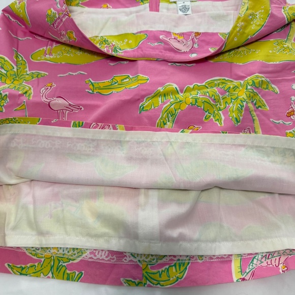 Vintage white label Lilly Pulitzer skirt with flamingo print size 12 - Picture 3 of 3